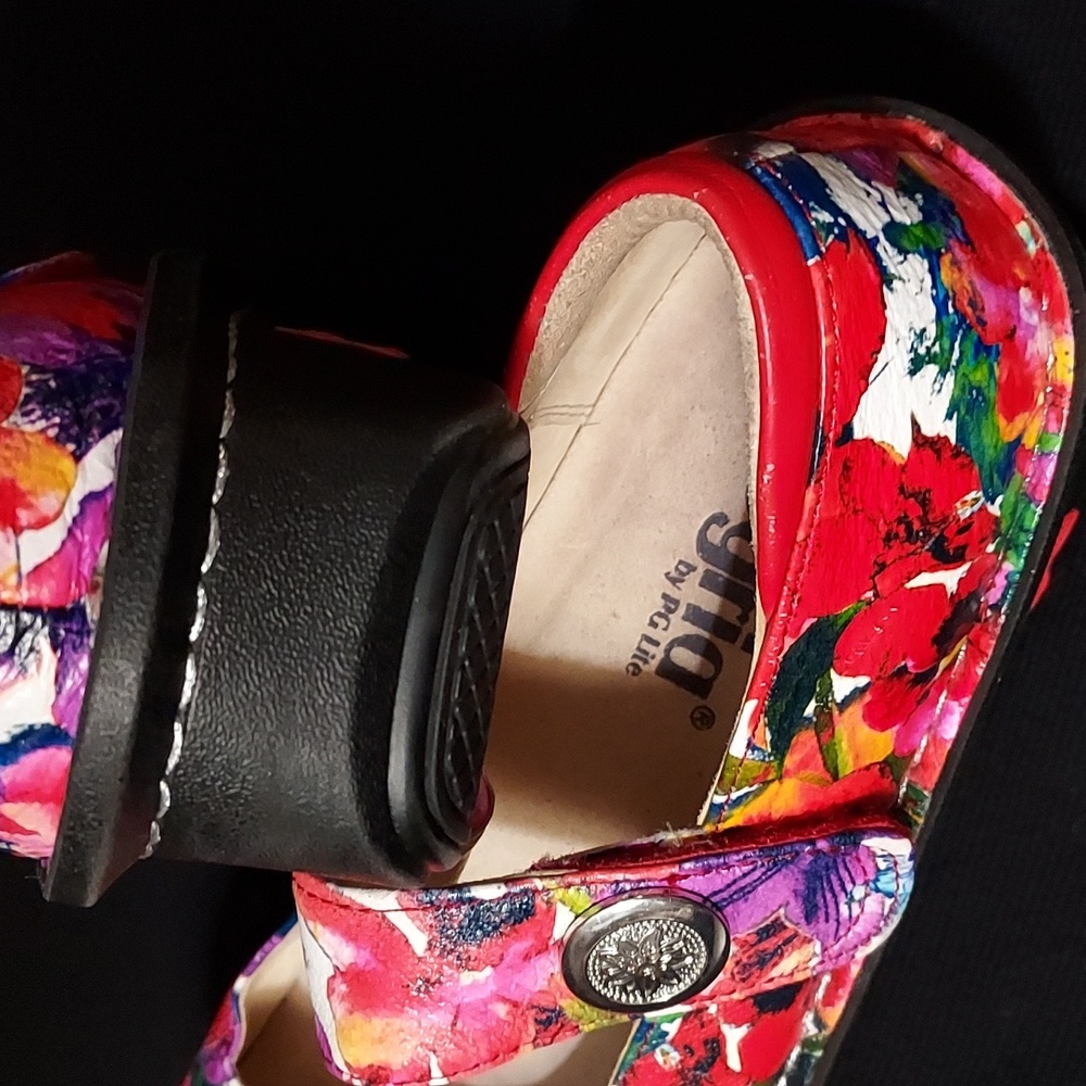 Alegria Women's Floral Mary Jane Shoes  Sz 36   FINAL - Picture 5 of 13